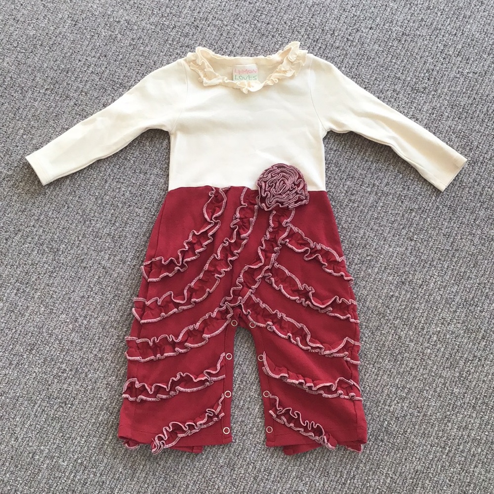 Lemon Loves Lime Onesie - Size 12-18 M - Like new